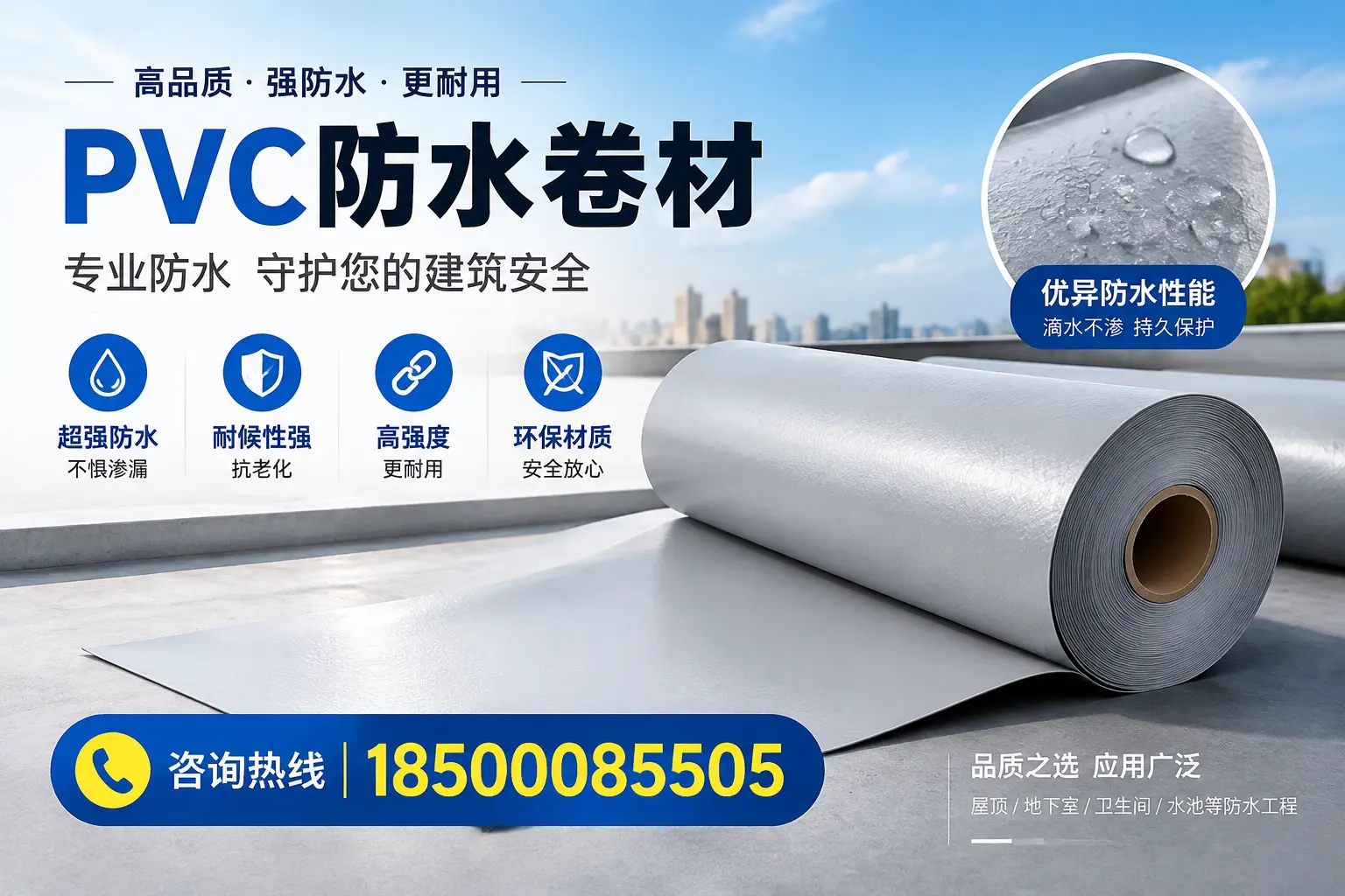 赣州地区pvc防水卷材的市场现状与发展趋势